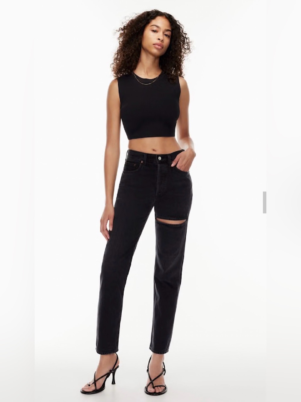 Agolde Lana Slice Jeans black 24